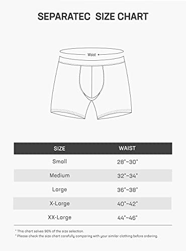 Separatec Men's Underwear Comfortable Soft Bamboo Rayon Boxer Briefs Bulge  Enhancing Ball Pouch Underwear 3 or 6 Packs