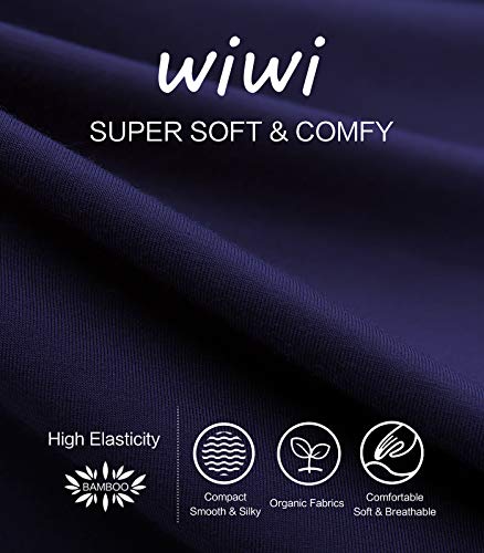 WiWi Bamboo Soft Pajamas Sets for Women Long Sleeve Sleepwear Scoop Ne –  Kreative World Online