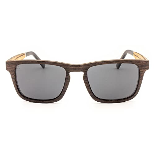 Aluna – Exotic Wood Sunglasses for Women and Men, Wooden Sunglasses with Hd Polarized Lenses