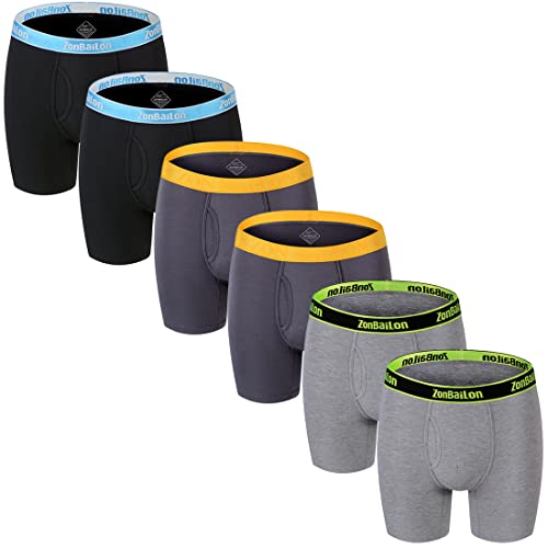 ZONBAILON 3xl Breathable Comfort Men's Underwear Boxer Briefs (6-Pack- –  Kreative World Online