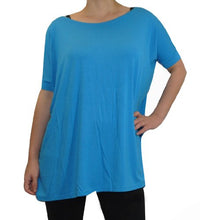 Load image into Gallery viewer, Piko Women&#39;s Famous 1988 Short Sleeve Bamboo Top Loose Fit (Small, Dazzling Blue)
