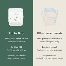 Load image into Gallery viewer, Eco by Naty Baby Diapers - Plant-Based Eco-Friendly Diapers, Great for Baby Sensitive Skin and Helps Prevent Leaking (Newborn, 100 Count)
