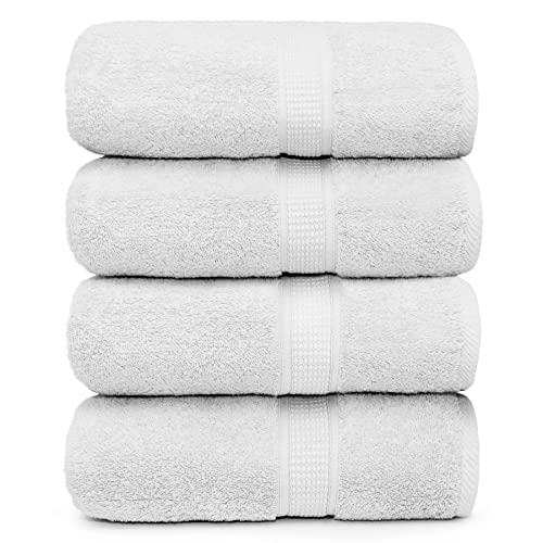 Ariv Collection Premium Bamboo Cotton Bath Towels - Natural, Ultra