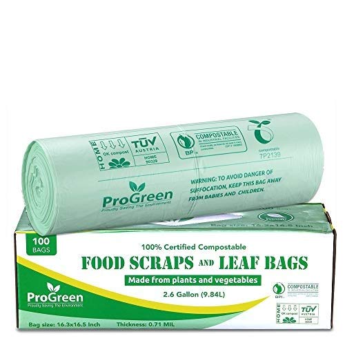 Garbage Bags 5 Gallon, 100 Count, Extra Thick Small Garbage Bags for  Kitchen Bathroom Patio Office Wastebasket Car (Green)