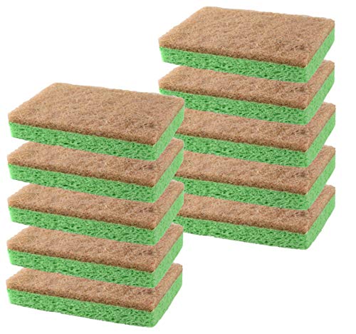 SCRUBIT Multi-Purpose Dish Scrub Sponge, Non Scratch Scouring Pads,  Cleaning Sponges for pots, Dishes, & Non-Stick Cookware - Pot Scrubber  Sponges for