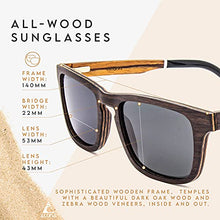 Load image into Gallery viewer, Aluna – Exotic Wood Sunglasses for Women and Men, Wooden Sunglasses with Hd Polarized Lenses
