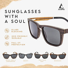 Load image into Gallery viewer, Aluna – Exotic Wood Sunglasses for Women and Men, Wooden Sunglasses with Hd Polarized Lenses
